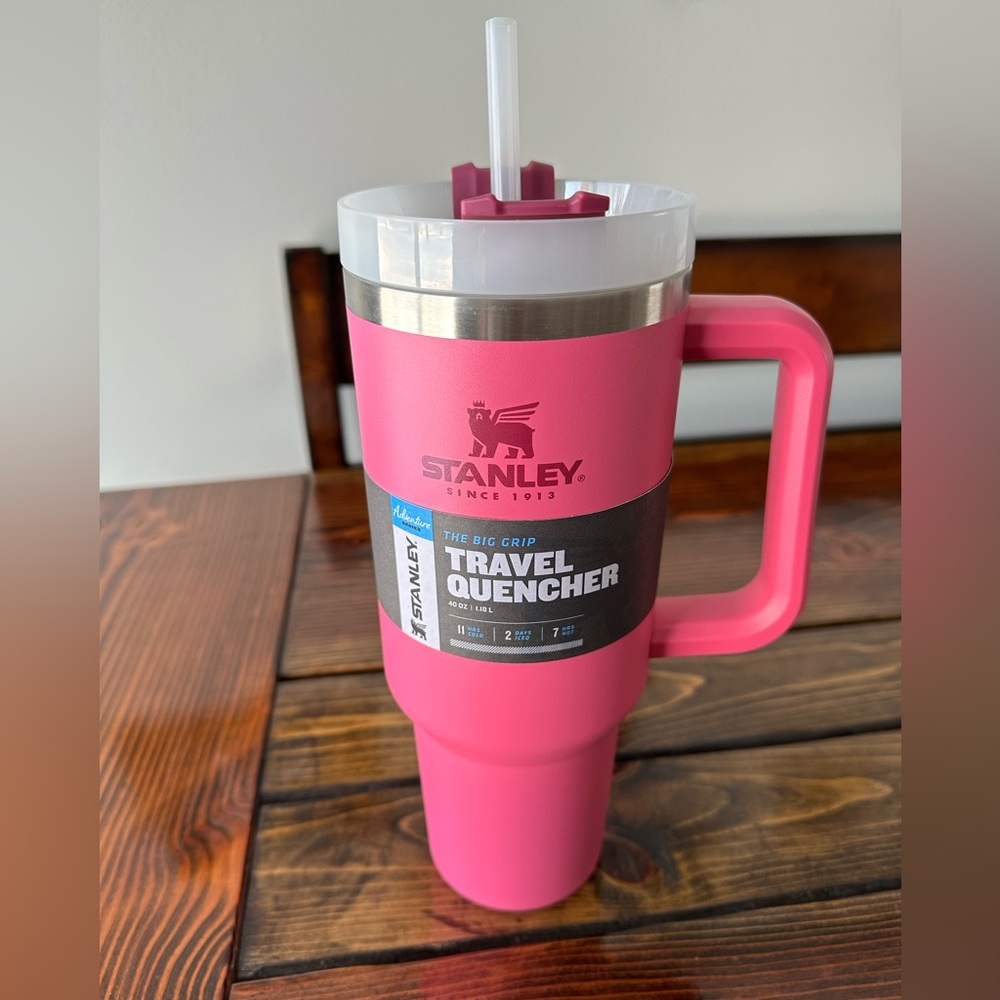 NEW! Stanley Adventure Vacuum Quencher Travel Tumbler 40 oz, Azalea